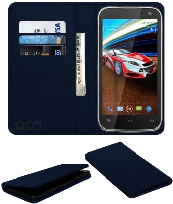 ACM Flip Cover for Spice Pinnacle Fhd Mi-525(Blue, Cases with Holder, Pack of: 1)