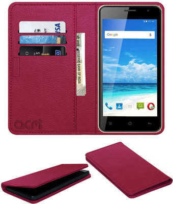 ACM Flip Cover for Swipe Konnect Prime(Pink, Cases with Holder, Pack of: 1)