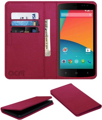 ACM Flip Cover for Spice Stellar Mi-507(Pink, Cases with Holder, Pack of: 1)