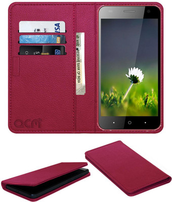 ACM Flip Cover for Swipe Konnect 5.1(Pink, Cases with Holder, Pack of: 1)