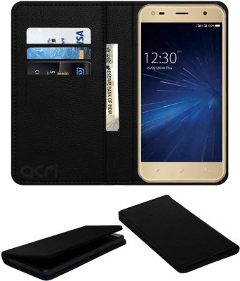 ACM Flip Cover for Comio C2 Lite(Black, Cases with Holder, Pack of: 1)