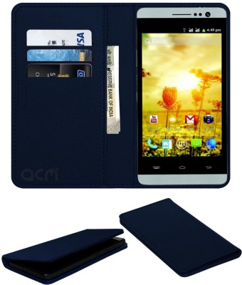 ACM Flip Cover for Spice Stellar Mettle Icon Mi-506(Blue, Cases with Holder, Pack of: 1)