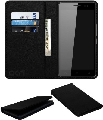 ACM Flip Cover for Micromax Canvas Amaze 4G Q491(Black, Cases with Holder, Pack of: 1)