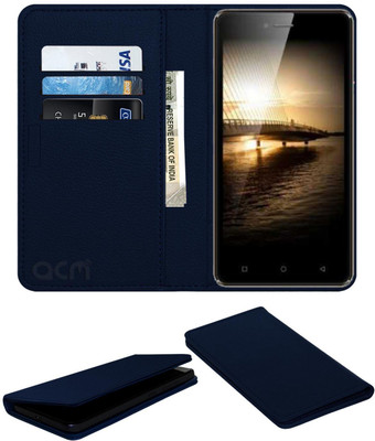 ACM Flip Cover for Hitech Air A8 Max(Blue, Cases with Holder, Pack of: 1)