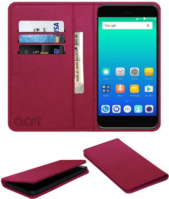 ACM Flip Cover for Yu Yunique 2 Plus(Pink, Cases with Holder, Pack of: 1)