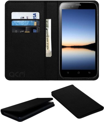 ACM Flip Cover for Karbonn Titanium S5(Black, Cases with Holder, Pack of: 1)