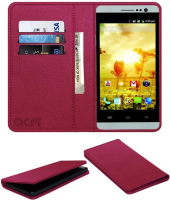 ACM Flip Cover for Spice Stellar Mettle Icon Mi-506(Pink, Cases with Holder, Pack of: 1)