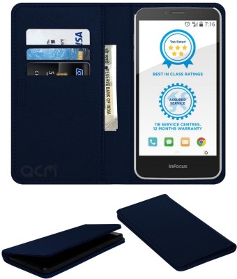 ACM Flip Cover for Infocus M370i(Blue, Cases with Holder, Pack of: 1)