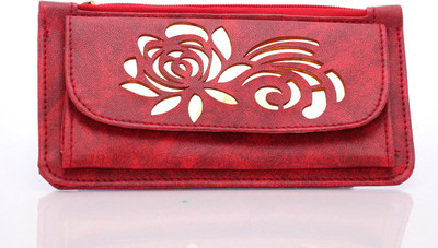 

VIRUSHKA Casual Maroon Clutch