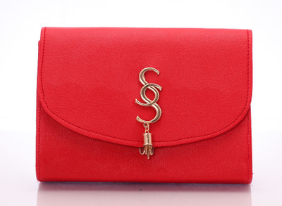 

VIRUSHKA Casual Red Clutch