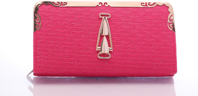 

VIRUSHKA Casual Pink Clutch