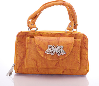 

VIRUSHKA Casual Yellow Clutch