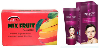 

Pink Root MIX FRUIT KIT 83G WITH MEGLOW WOMEN FAIRNESS CREAM(Set of 2)