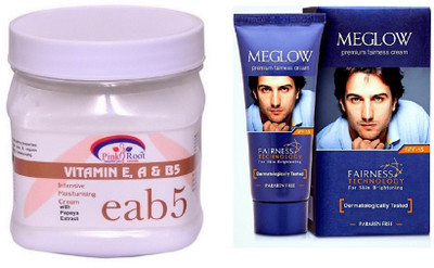 

Pink Root VITAMIN EAB5 CREAM 500ML WITH MEGLOW MEN FAIRNESS CREAM (SPF-15)(Set of 2)