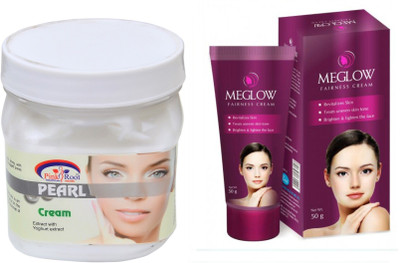 

Pink Root PEARL CREAM 500ML WITH MEGLOW WOMEN FAIRNESS CREAM(Set of 2)