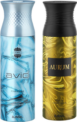 

Ajmal Avid & Aurum Deodorants for Men & Women pack of 2 Deodorant Spray - For Men & Women(400 ml, Pack of 2)