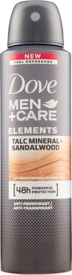 

Dove Men+ Care TALC MINERAL+ SANDALWOOD (Made in UK) Body Spray - For Men(150 ml)