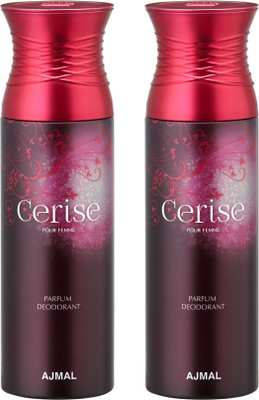

Ajmal Cerise & Cerise Deodorants for Women pack of 2 Deodorant Spray - For Women(400 ml, Pack of 2)