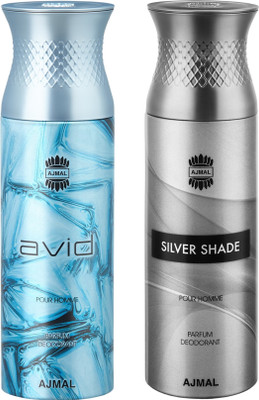 

Ajmal Avid & SilverShade Deodorants for Men pack of 2 Deodorant Spray - For Men(400 ml, Pack of 2)