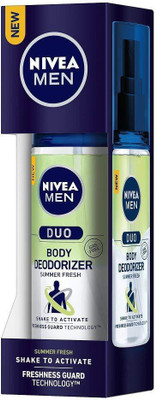 

Nivea Men Duo SUMMER Fresh Body Deodorizer 100ML Each (Pack of 1) Deodorant Deodorant Spray - For Men(100 ml)