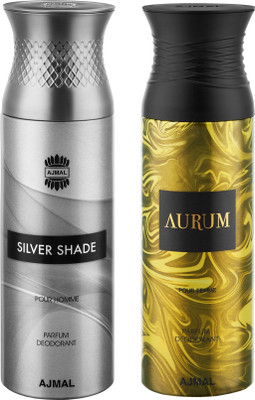 

Ajmal SilverShade & Aurum Deodorants for Men & Women pack of 2 Deodorant Spray - For Men & Women(400 ml, Pack of 2)