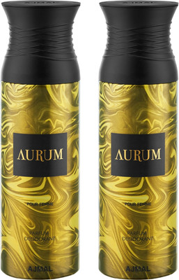 

Ajmal Aurum & Aurum Deodorants for Women pack of 2 Deodorant Spray - For Women(400 ml, Pack of 2)