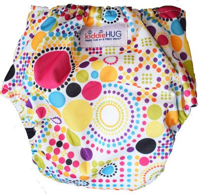 

kiddiehug Ready-to-wear All in One diaper 0-2 year White (Gliterry disco) - New Born(8 Pieces)