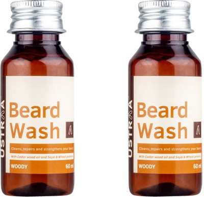 

Ustraa By Happily Unmarried Beard Wash Woody oil (60Ml) (Pack of 2) Hair Oil(60 ml)