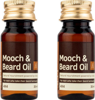 

Ustraa By Happily Unmarried Mooch and Beard 4*4 Hair Oil (35Ml) (Pack of 2) Hair Oil(35 ml)