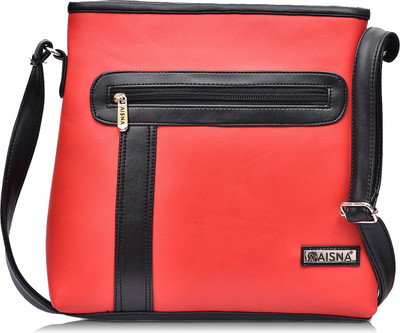 

Aisna Sling Bag(Red, Black), Black;red