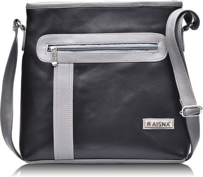 

Aisna Sling Bag(Black, Grey)