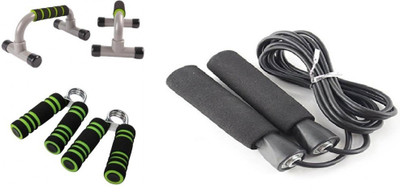 

Lord Adjustable push up bar or Foam Hand Grip or Skipping Rope Gym & Fitness Kit