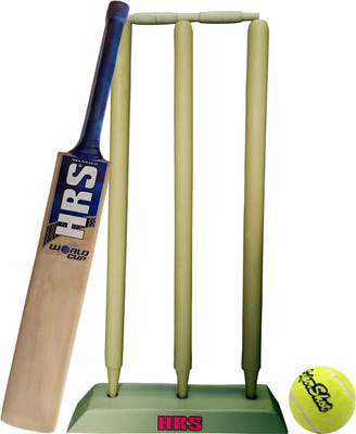 HRS Criket kit (Bat + Stumps + Tennis Ball + Bails), Size 5 Cricket Kit