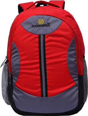 

Good Friends Lightweight Water Resistant Fabric 30 Backpack(Red)