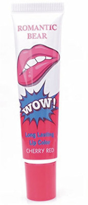 

Imported Romantic Bear Women Make Up Tint WOW Long Lasting Tint Lip Peel Off Lipstick Full lips Lip Gloss - Cherry Red(4 g, CHERRY RED)