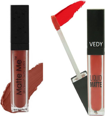 

Vedy Matte Edition Liquid Lipstick, Pink with rose lips(pink, 12 ml)