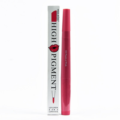 

Miss Rose double head matte lipstick and lip liner pink colour flash of pink 03(pink)