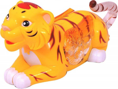 

CREATIVEVILLA YELLOW FUNNY TIGER MUSICAL TOY WITH LIGHT CVPTMT04(Yellow)