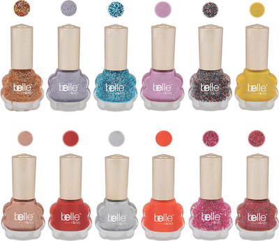 

Belle PACK OF 12 NAIL PAINTS MULTICOLOR(Pack of 12)