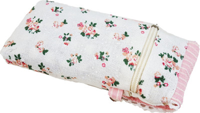 

FORE TREND Pencil Case Pen Pouch Bag Storage Sling Pouch School Supplies Art Canvas Pencil Box(Set of 1, Pink)