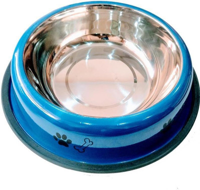 

LOVING PETS Round Stainless Steel Pet Bowl(2000 ml Blue)