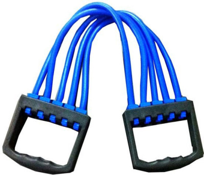 APEX Chest Expander Adjustable Exercise Bands Pull Stretcher Resistance Bands5Tubes Resistance Tube(multicolours)