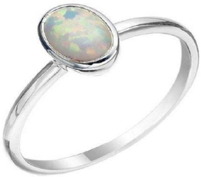 Jaipur Gemstone Natural Opal Ring Stone Opal Copper Plated Ring