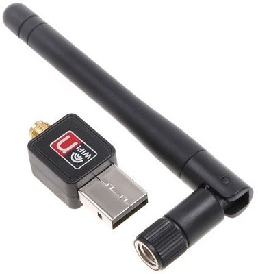 

SEGGO USB WiFi Dongle 802.11N/G/B 600Mbps with Antenna USB Adapter(Black)