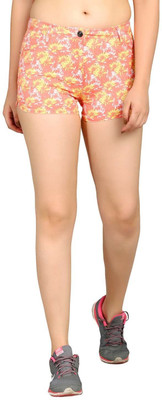 KOTTY Graphic Print Women Multicolor Beach Shorts