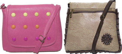 

AZED Collections Girls Casual Multicolor Rexine Sling Bag
