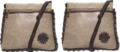 

AZED Collections Girls Casual Multicolor Rexine Sling Bag