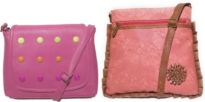 

AZED Collections Girls Casual Multicolor Rexine Sling Bag