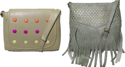 

AZED Collections Girls Casual Multicolor Rexine Sling Bag
