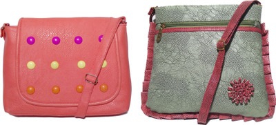 

AZED Collections Girls Casual Multicolor Rexine Sling Bag